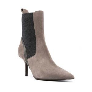 New Brunello Cucinelli Monili Chain Ankle Bootie Sz 41
